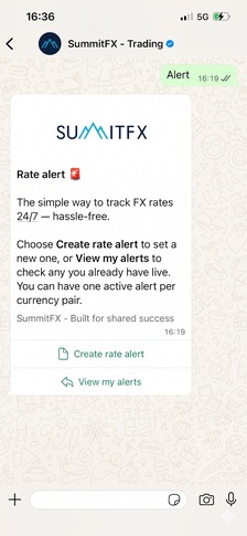 Rate alerts